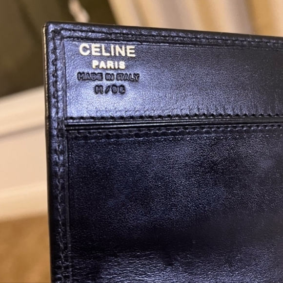 Celine Macadam Wallet in Coated Canvas, Blue/Brown - Picture 9 of 12